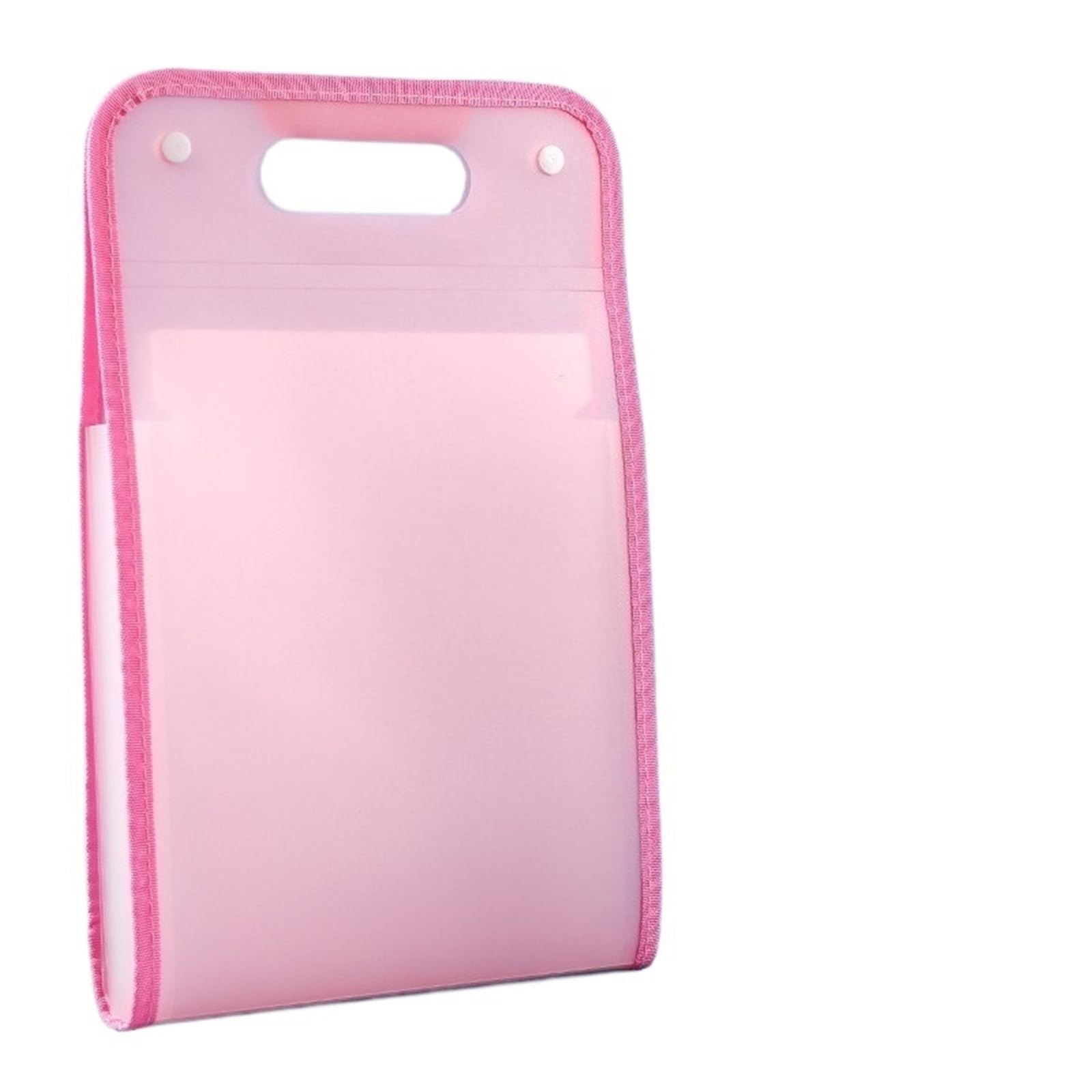 Dokumententasche Akkordeon 3-teiliger Akkordeon-Aktenordner | A4-Dokumenten-Organizer for Büro mit mehreren Fächern, erweiterbarer Halter(Pink)