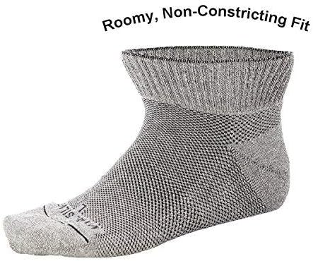 Vital Salveo- Soft Non Binding Seamless Circulation Diabetic Socks-(Ankle, Large), Light Grey, 3 - Image 5