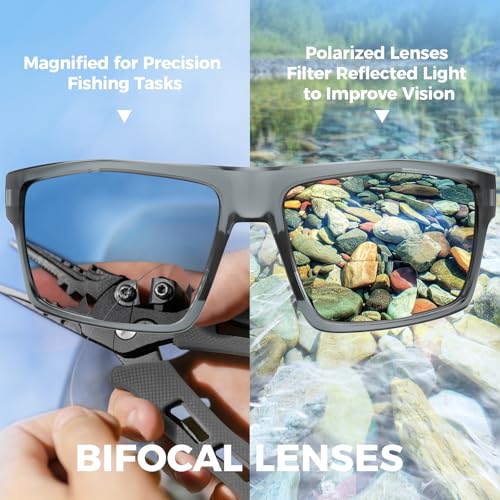 Image of KastKing Waccamaw Polarized Bifocal Sunglasses for Men Women, Wrap Design
