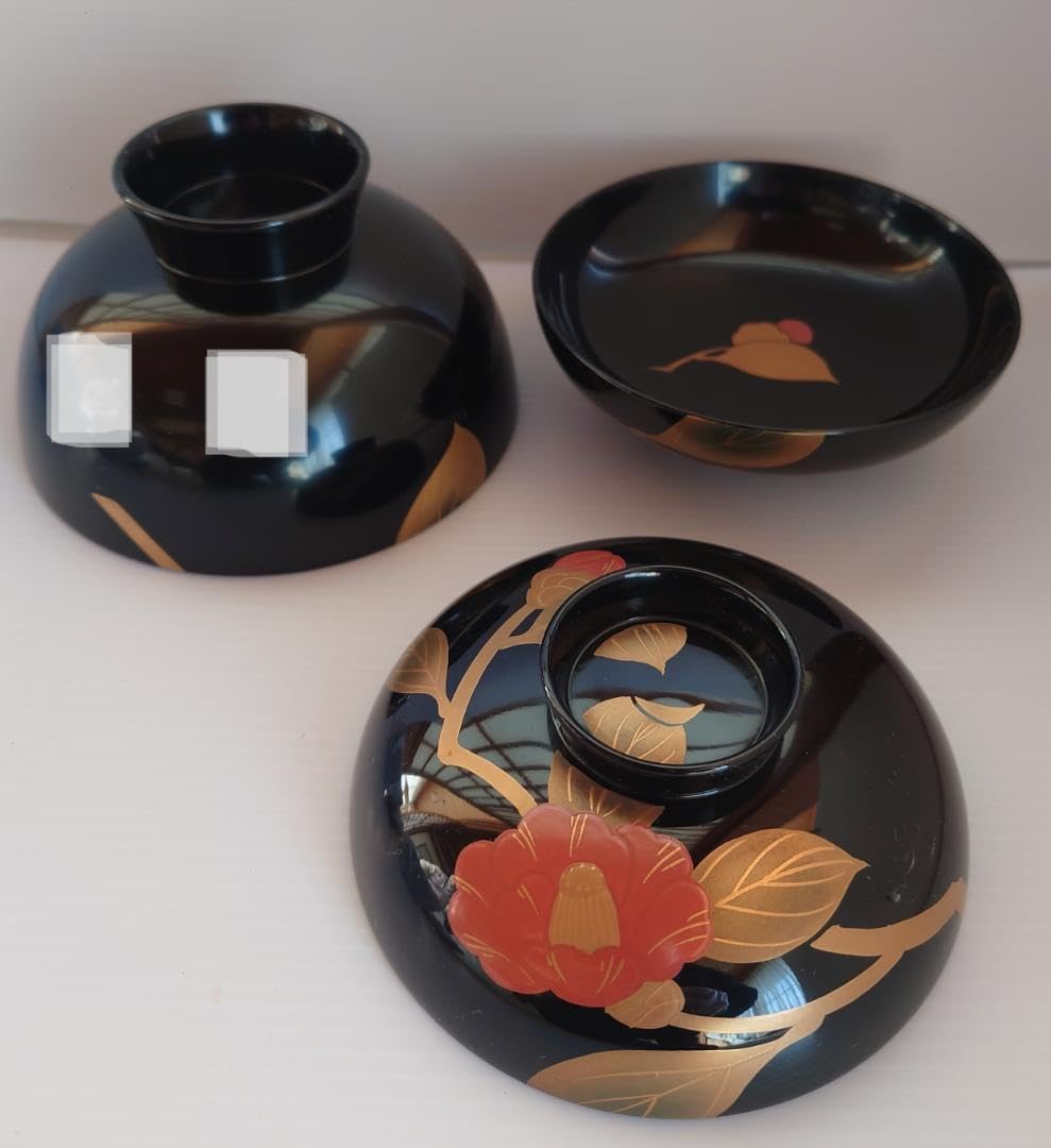 越前塗　吸物椀　一美作（５セット） 越前塗 吸物椀 一美作5セット