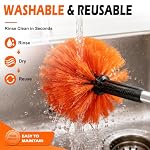 Cobweb Duster with Extension Pole, 18FT Spider Web Brush - Image 6