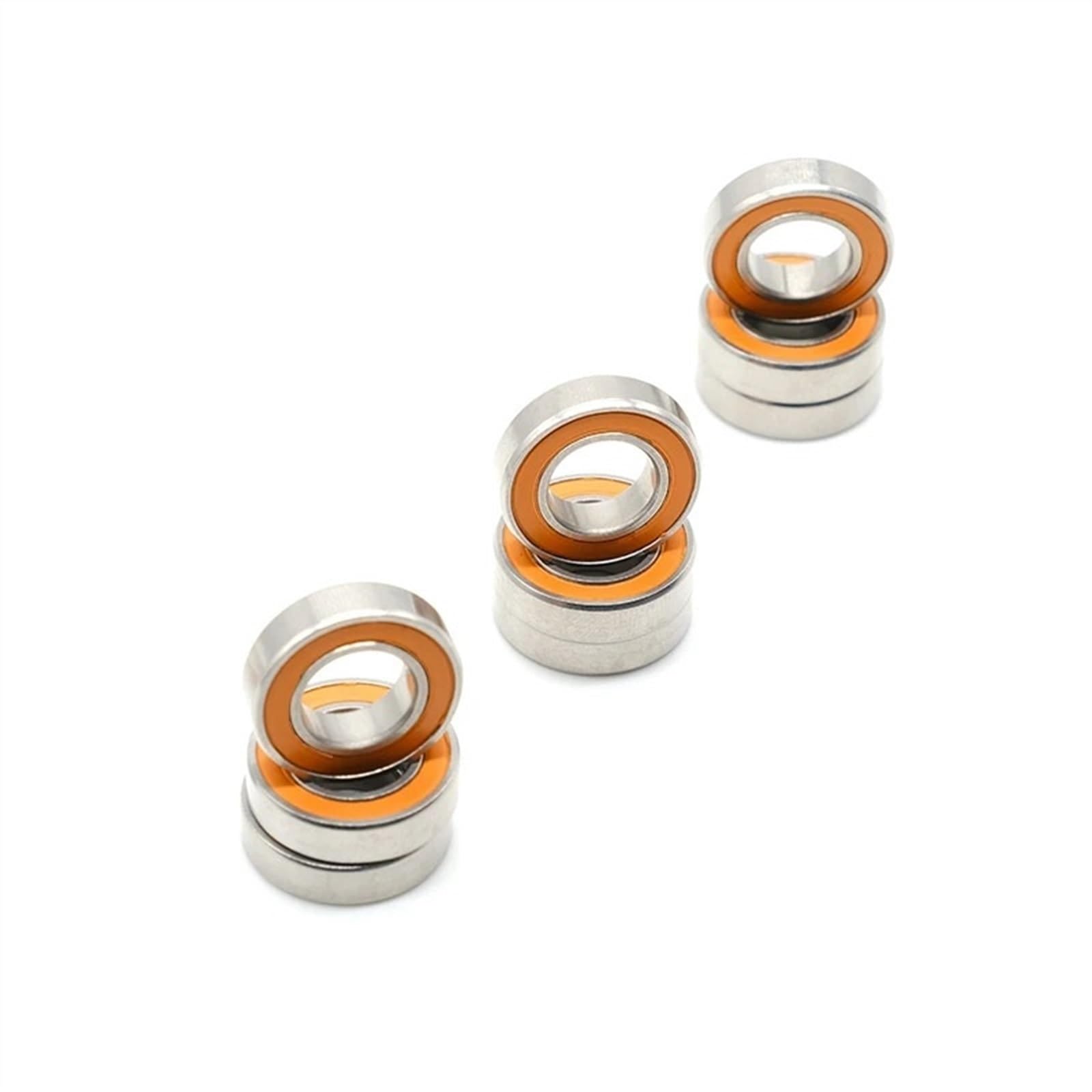 4 rodamientos de bolas de cerámica híbridos de acero inoxidable S6800-2RS CB S6800 2RS 10x19x5 mm
