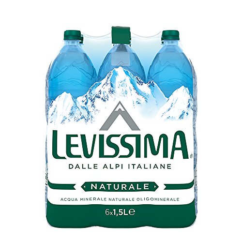 Levissima Acqua Minerale Naturale Oligominerale - 1.5 L x 5+1 Bottiglia Omaggio