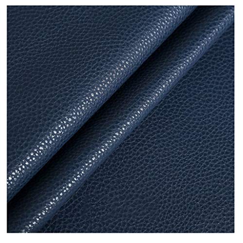 Tissu simili cuir d'ameublement PU noir marine imperméable art artisanat