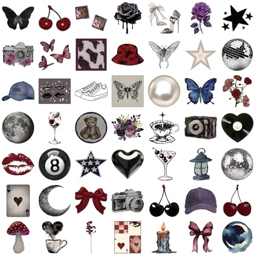 Calcomanías de anime oscuro de estilo vintage para personalizar laptops y Kindle (50 piezas) 4