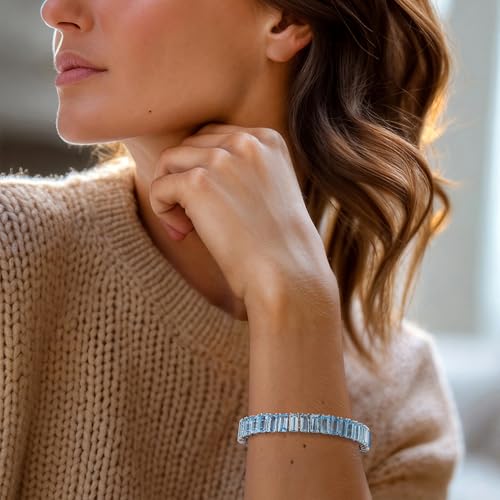 Ross-Simons 60.00 ct. t.w. Sky Blue Topaz Tennis Bracelet in Sterling Silver2