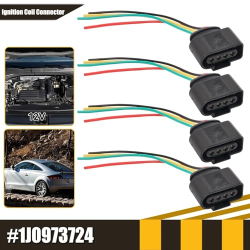 Conector de bobina de encendido de 4 cables 1J0973724 para Golf y Jetta 4
