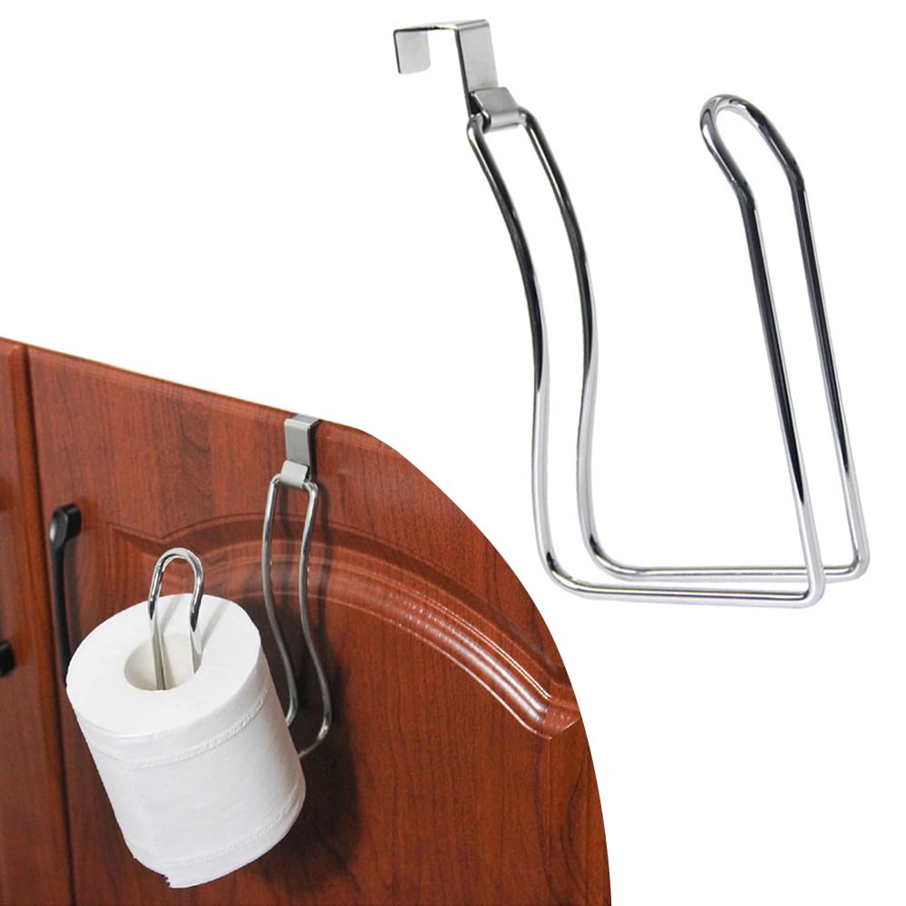 Bathroom Toilet Paper Holder Premium Rustproof Wall Mounted Toilet Roll Holder for Washroom Kitchen Bathroom (Silver)