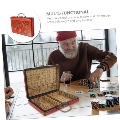 Estuche de Madera para Almacenamiento de Mahjong miniatura 4