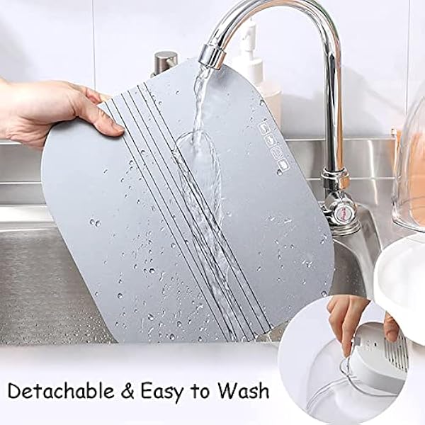 Vassoio per scongelamento rapido, macchina per scongelamento rapido, scongelamento a circolazione d'aria a 360°, con cestello raccogligocce e coperchio trasparente, per tutti i tipi di alimenti