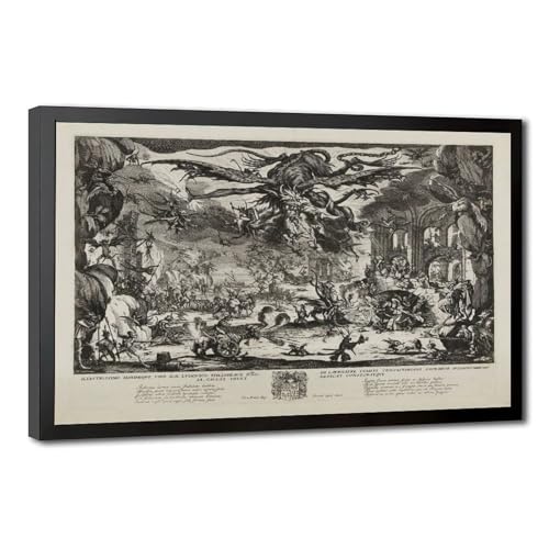 Affiches sur toile haut de gamme de Jacques Callot avec cadre à suspendre robuste
