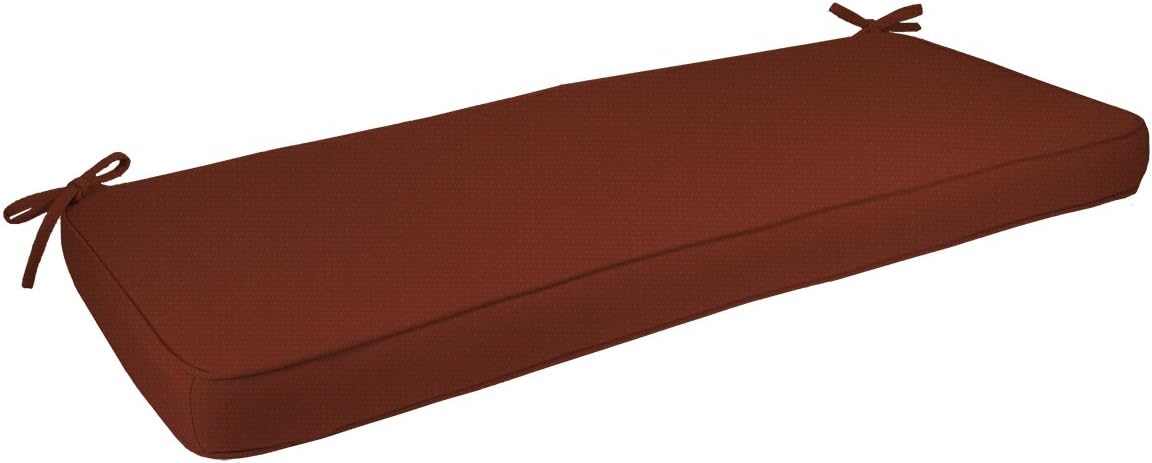 Comfort Classics Sunbrella Outdoor Bench Cushion Boxed & Welted in Branon Whisper Inc.