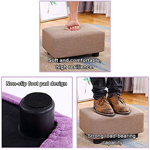 Silla pequeña de sofá y taburete de tocador con acabados elegantes en madera noble 7