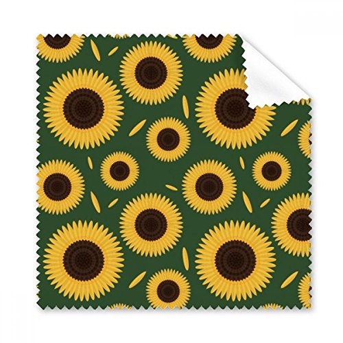 Chiffon de nettoyage tissu tournesol pour ecran et lunettes 5pcs