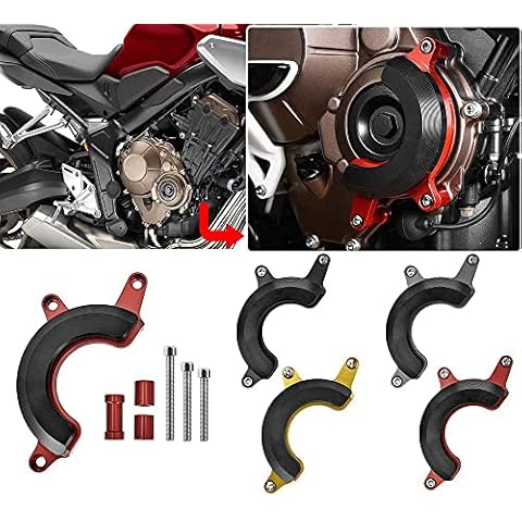 Lorababer Motorcycle Falling Protection Frame Slider Fairing Guard Anti Crash Pad Stator Case protector Compatible with H-onda CB650R CB650F CB 650R CB 650 R 2019-2022 CB 650F 2014-2019 (Red) Cover