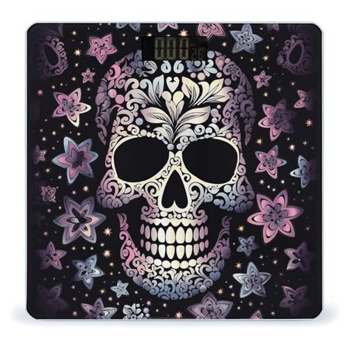 Báscula Digital de Baño con Diseño Cool Skull y Pantalla LCD miniatura 1