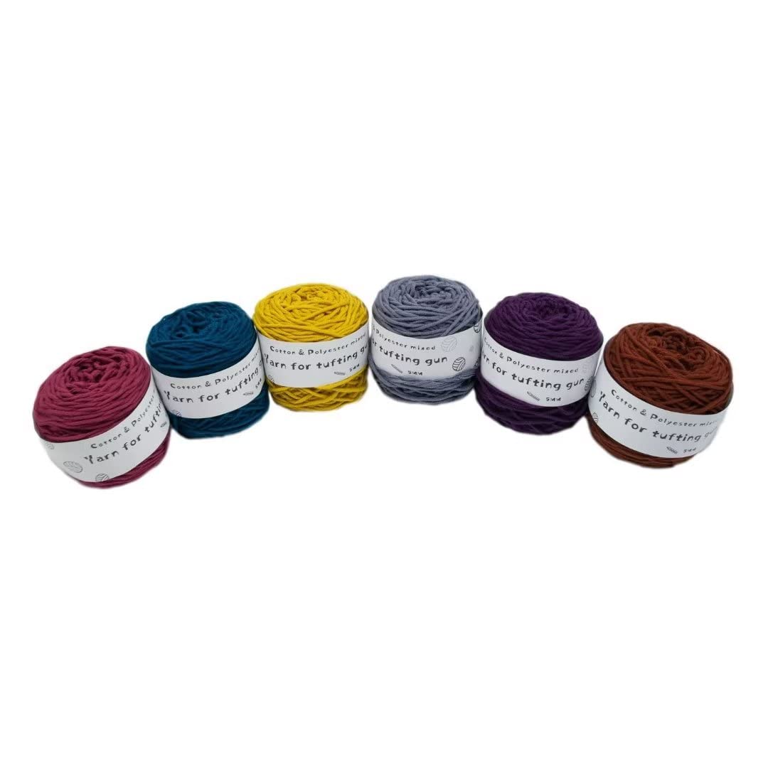 Nici do szydełkowania， 6 x 95g kulek włóczki dziewiarskiej, 8 nitek, grubość 5 mm, 100m na ​​kulkę(H,200g/roll)