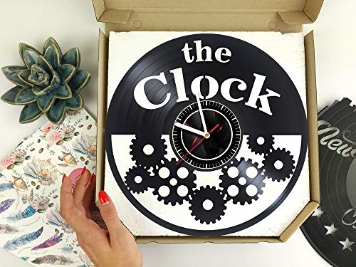 Eurekashop Vinyl Wall Clock Compatible With Chevy Auto Vinyl Record - Best For Boss Dad Mom Boy Girl Home Decoration Room Inspirational, Silent Wall Art (5) #TOP1