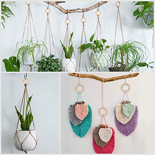 Kurtzy Anelli Legno Grezzo Naturale (Set da 50)