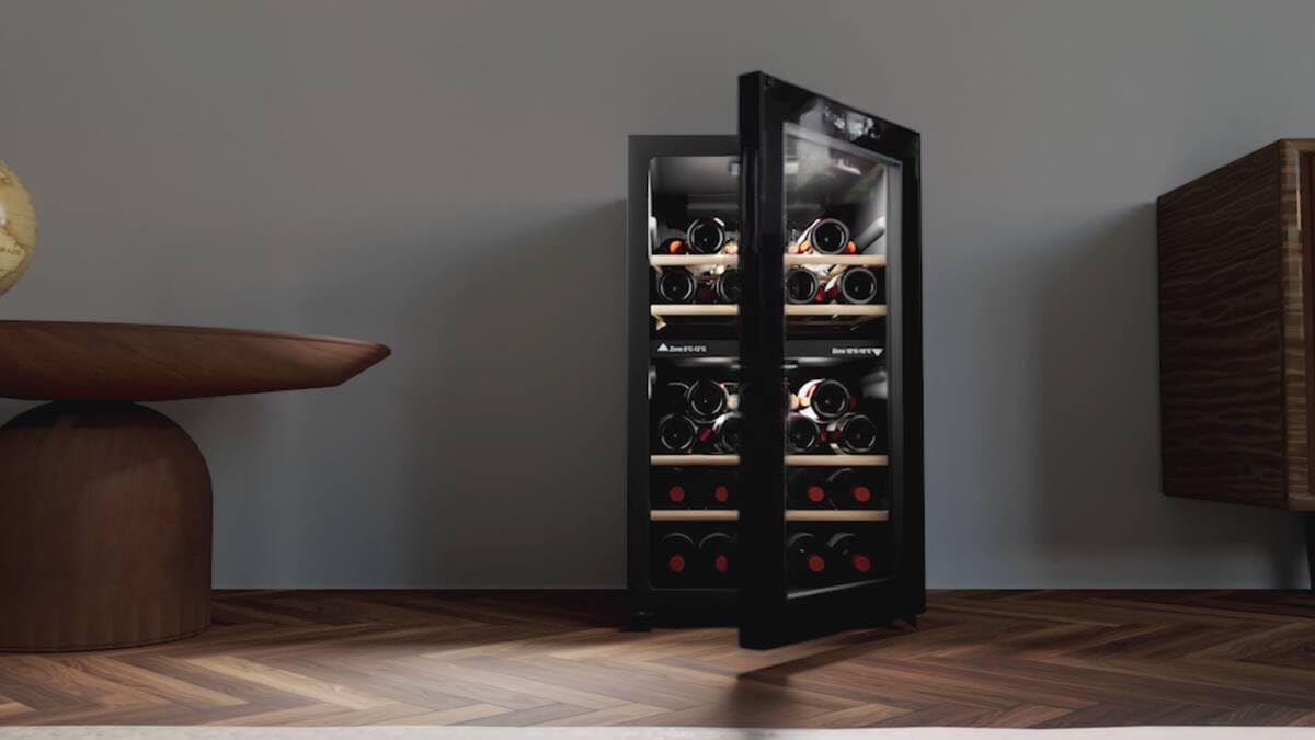 LA SOMMELIERE Cave de mise à température double zone LS51.2ZBLACK 50 Bouteilles