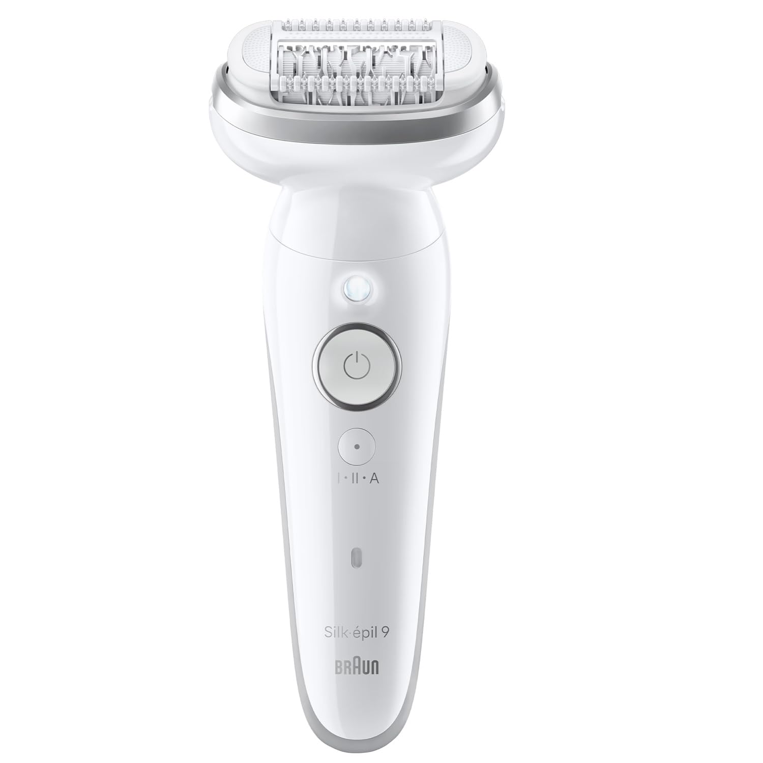 Braun Silk damski depilator elektryczny 9, depilator do ciała z grzebieniem trymerem, szczotką do peelingu i pokrowcem, depilacją, goleniem i przycinaniem, używaniem na sucho i na mokro, trwałe | Depilator do ciała z grzebieniem trymerem, szczotką do peel