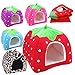 strimusimak Fragola Pet Dog Cucciolo del Gatto Caldo Bed casa Tappetino Morbido Cuscino Pad Kennel Cestino