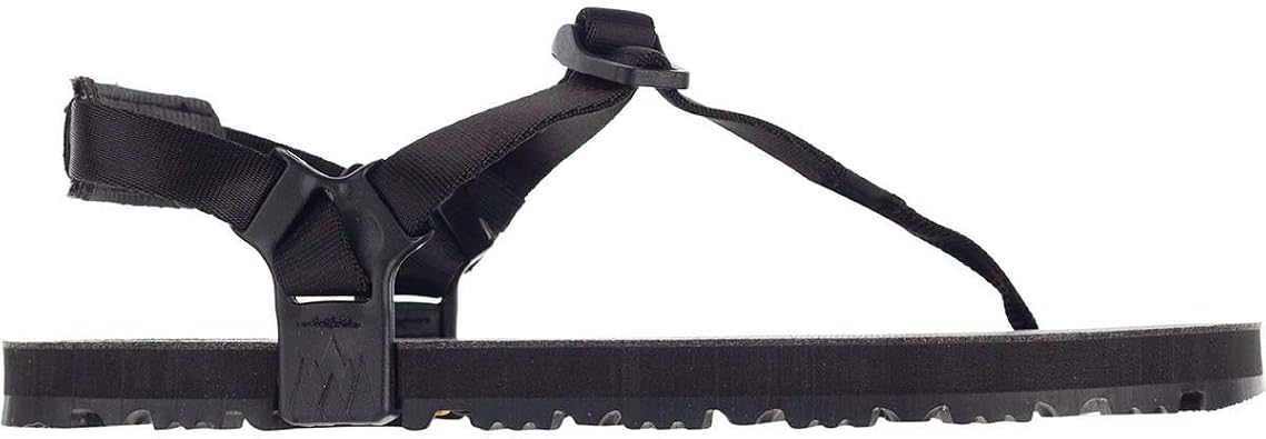 LUNA Sandals OSO Winged Edition | Unisex Athletic Sandals 9.2oz | 13mm +4.5mm lugs Vibram Sole | Ideal for Walking, Trail Running, Hiking, Camping, Traveling | Black Huarache Adjustable Fit Sanda Mens 8.5 / Womens 10.5