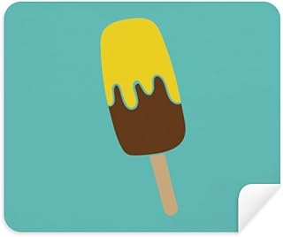 Yellow Brown Chocolate Sweet Ice Cleaning Cloth Screen Cleaner 2pcs Suede Fabric