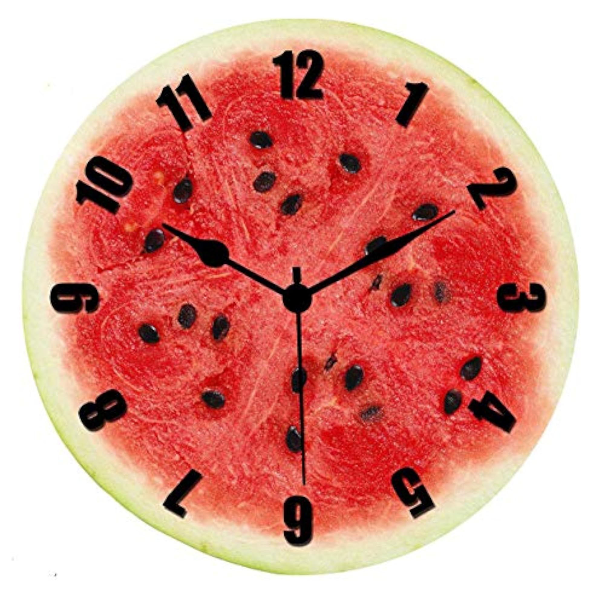Watermelon Printed Designer Round Wooden Wall Clock