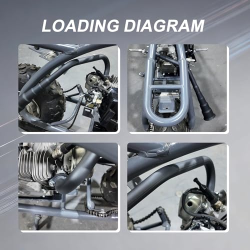 Image of Upgraded 4 Stage Exhaust Header Pipe Black,For Predator 212cc 196cc Go Kart& Mini Bike, For Coleman Powersports CT200U,CT200U-EX,BT200X, For Honda GX160,GX200