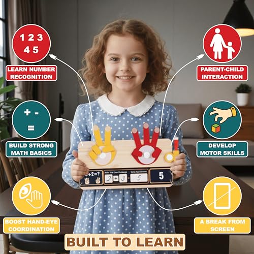 Image of Preschool Math Learning Toys for Kids 3-5 Years | Counting & Number Toy for 4+ Year Old Boys & Girls | STEM Toy for Toddlers 3, 4 | Birthday Gift for 3, 4, 5, 6 Year Old