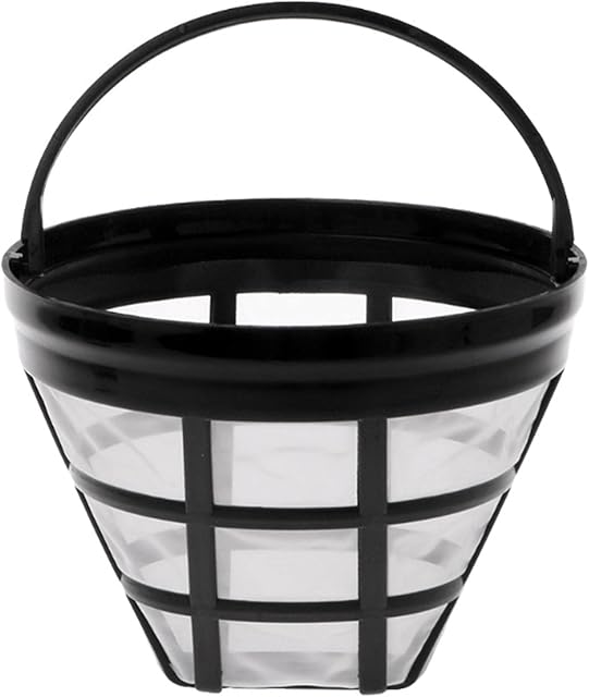 Coffee Filter Reusable Coffee Mesh Basket Universal Permanent Cup Coffee Dripper, Surgical Stainless Steel Woven Mesh Washable for Coffee Machines, Pour Over Coffee Dripper Nylon Mesh