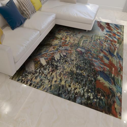 Tapis impressionniste Claude Monet grand salon chambre élégante - 3