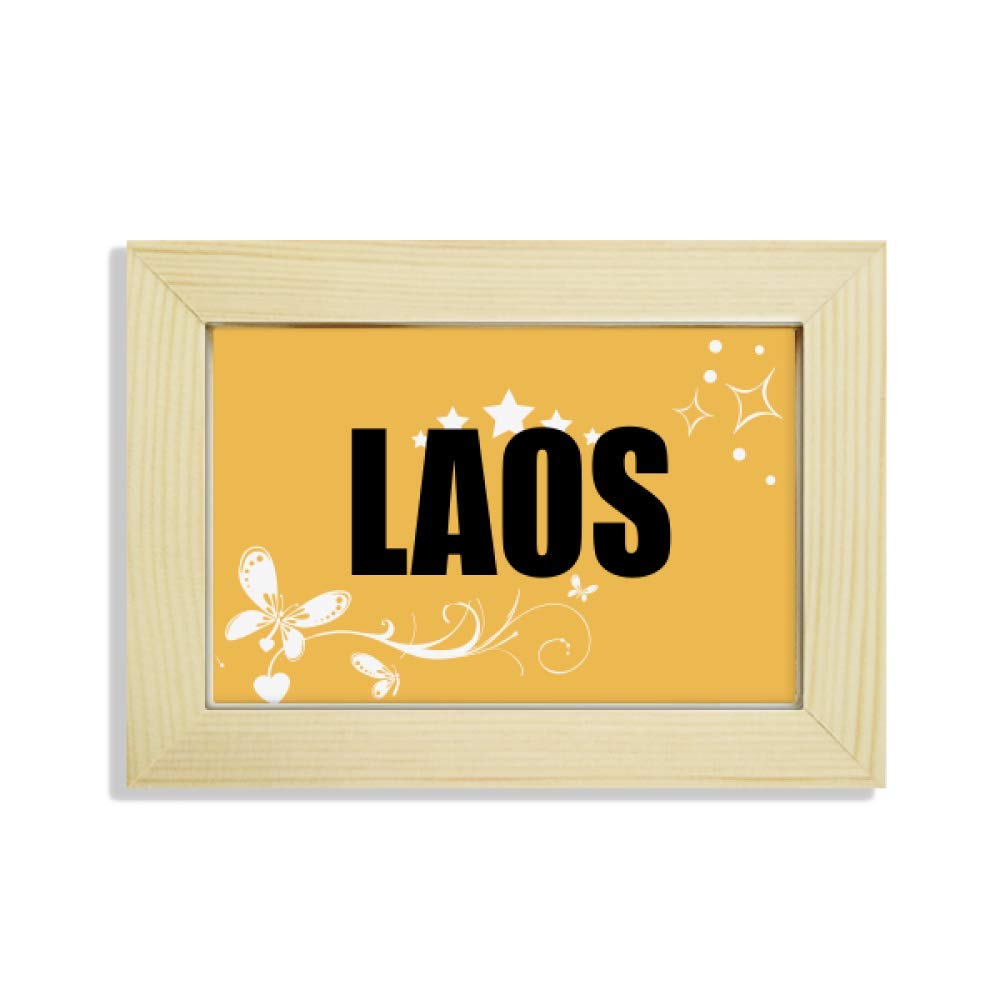 Marco de Fotos de Madera Laos con Flores para Decorar la Oficina