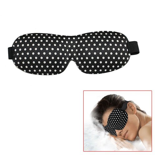 MasksCraft by Zappbo Best White Polka Dot Black Silk Mask with Carry Pouch for Men and Ladies of All Ages and All Shift