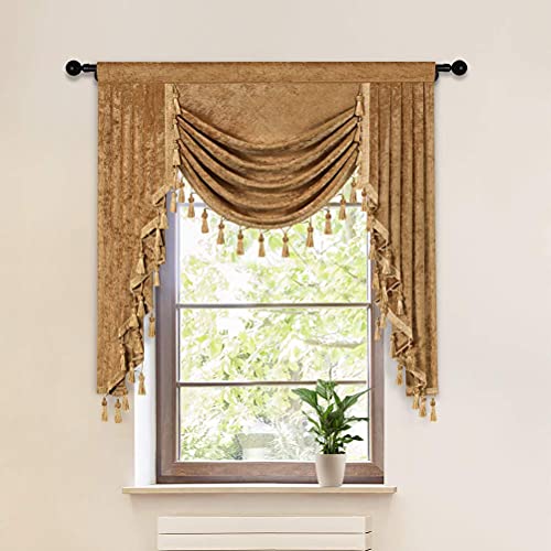 Bronze Thick Chenille Valance, 39W x 22-24L