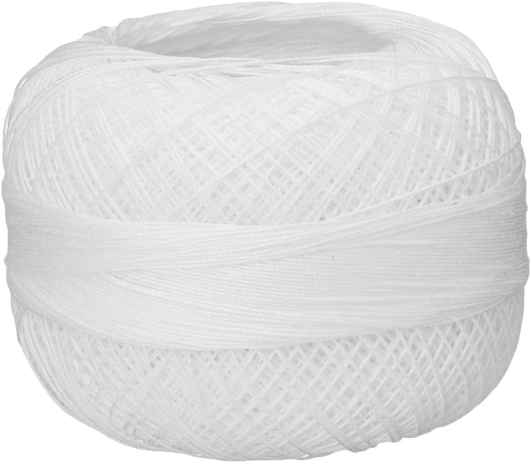 LIZBETH HH80 Cotton Thread 184 yds 10 Grams, Natural