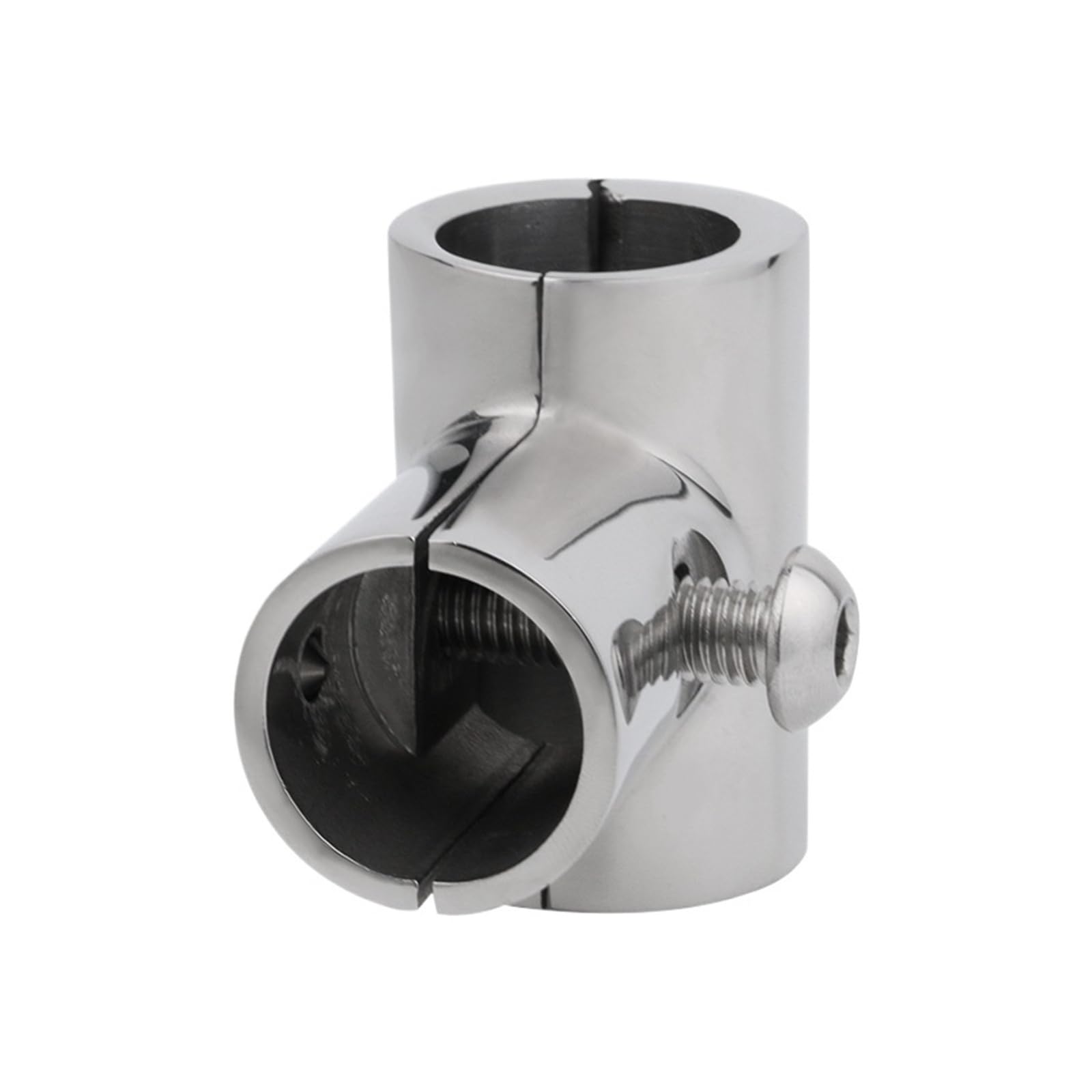 316 Edelstahl Marine Boot Handlauf 90 Grad T-Stück 7/8" 1" Yacht Dock Outdoor Markisenrohr Verschluss(25mm)