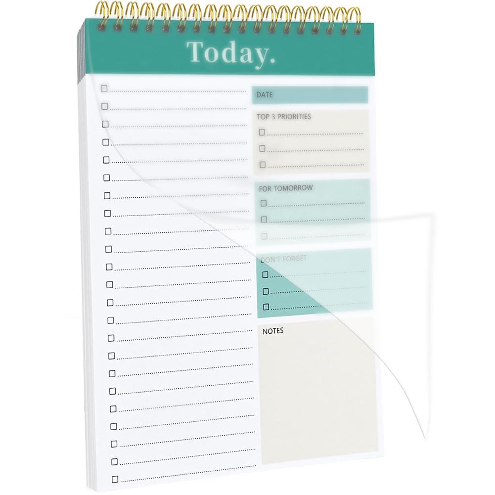 To Do List Notepad, To Do List Notebook for Work with 52 Sheet Undated Daily Planner Perfect for Enhanced Productivity and Goal Achievement