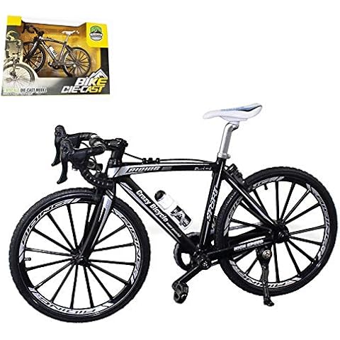 Kiwochy Fahrrad Modell Deko Fahrrad Miniatur 1:8 (7.87 * 5.12 Zoll) Collection Deko Druckguss Spielzeug Mini Bend Fahrrad Modell Rennrad Mountainbike Cover