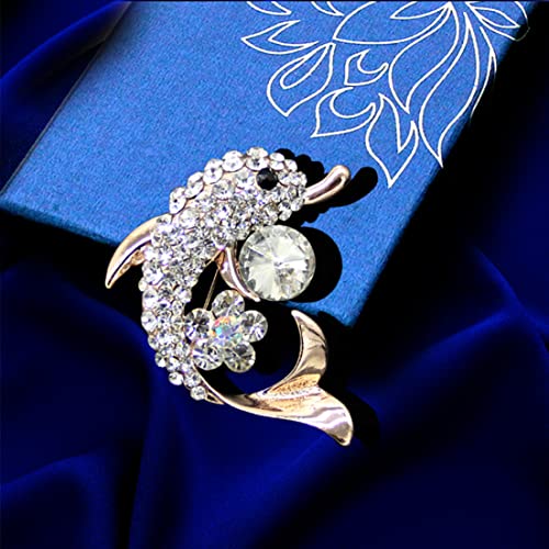 DierCosy Broches, 1pc Gorgeous Broche Mignon Dauphin Forme Broche Broches Broches Broches Creative Broche pour Femme Cover