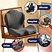 Seat Cushion for Car Truck Driver, Memory Foam Seat Cushion with Adjustable Strap,Ergonomic Lumbar/Back Support & Sciatica Relief for Long Drives, Orthopedic Cushion for Office Chair, Car, Semi Truck