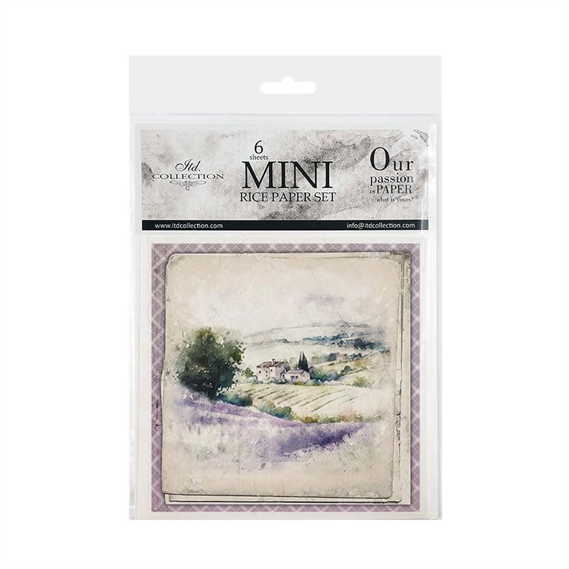 ITD Collection Papel de arroz, RSM083, 24x16,5x0,10cm