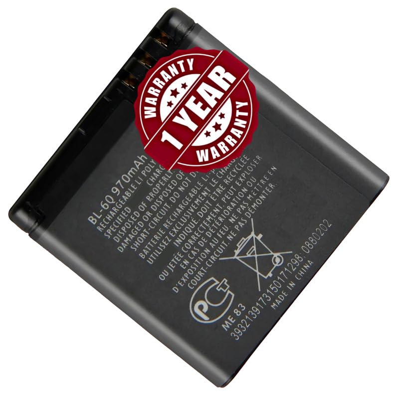 Image of Original BL-6Q Battery Compatible with Nokia 6700 Classic - (970mAh) - 1 Year Warranty BC45
