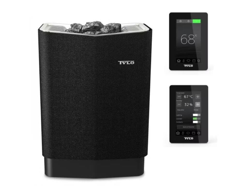Tylö Sense Elite 10 Saunaofen 10,5 kW finnischer Saunaofen mit WLAN-Steuerung Saunasteine