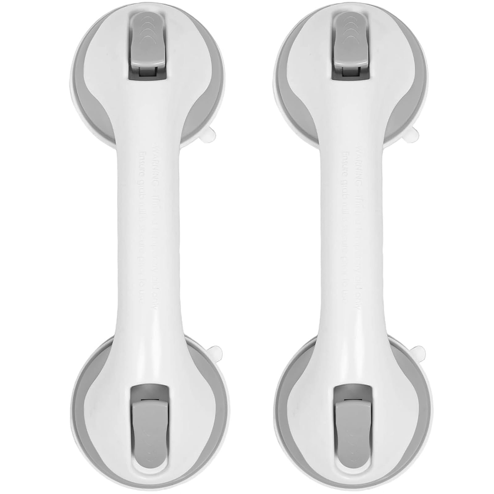 Newthinking White Suction Bathroom Grab Rails, Portable Mobility Aids Safety Handle With Suction Cup Fitting, For Bathroom, Children And Disability Aids (2 Pack)