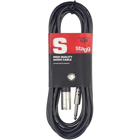 Cavo Audio XLR Femmina A Jack TRS 6,35 Mm Bilanciato, 0,5 M, Con Conduttori OFC E Connettori Metallici Per Microfono E Studio