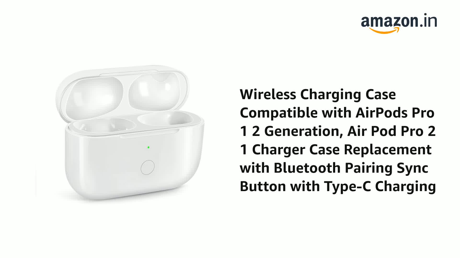 Yokot Wireless Charging Case Compatible With Airpods Pro 1 2