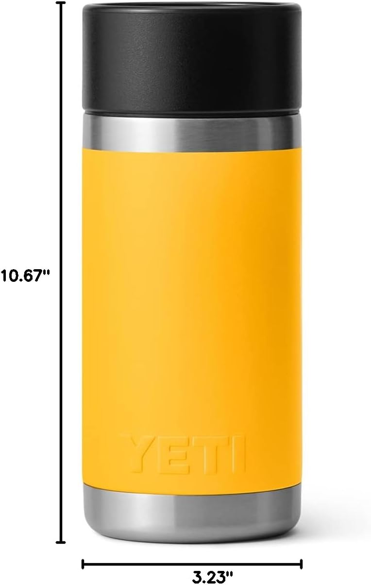 YETI Rambler 12 oz Bottle, Stainless Steel, Vacuum Insulated, with Hot Shot Cap | Vacuum Insulated - Image 7