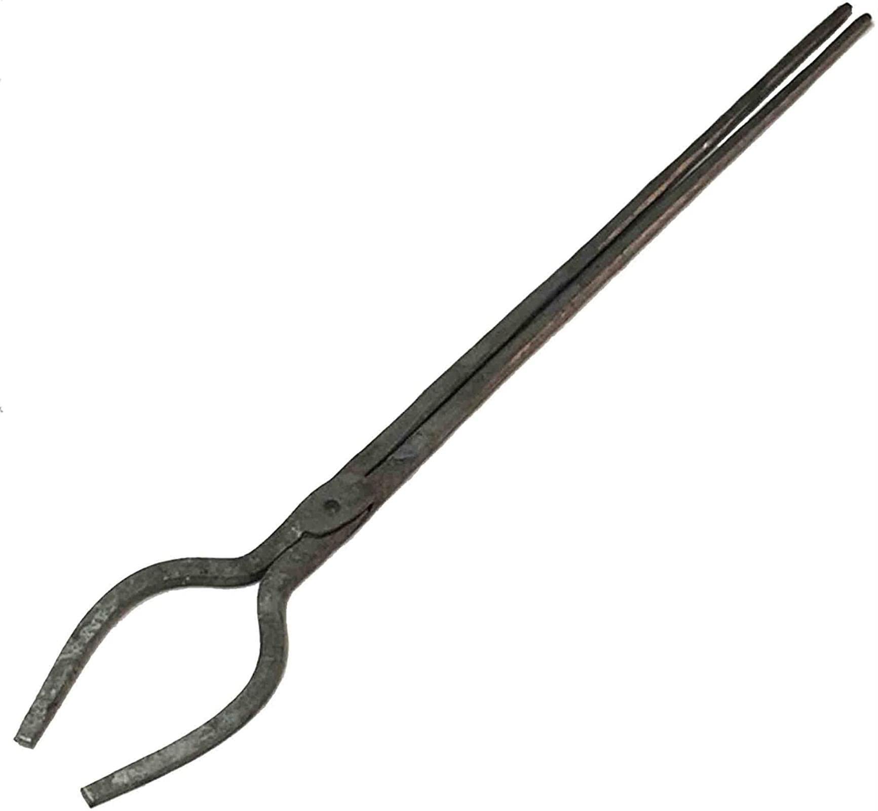 Blacksmith's Tongs Blacksmith Tongs ​Blacksmith's Tong Round Nosed Blacksmiths Tong U-Bit ​Tongs ​Anvil Vise Forge 2PCS 70cm 980g ​Blacksmith's Tong for Engineer Blacksmith (Color : B)